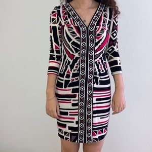 Nine West V neck Bodycon Mini Dress.